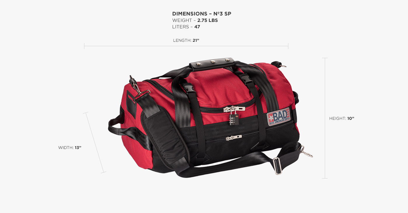 Nº 3 DUFFEL BAG SIDE POCKET