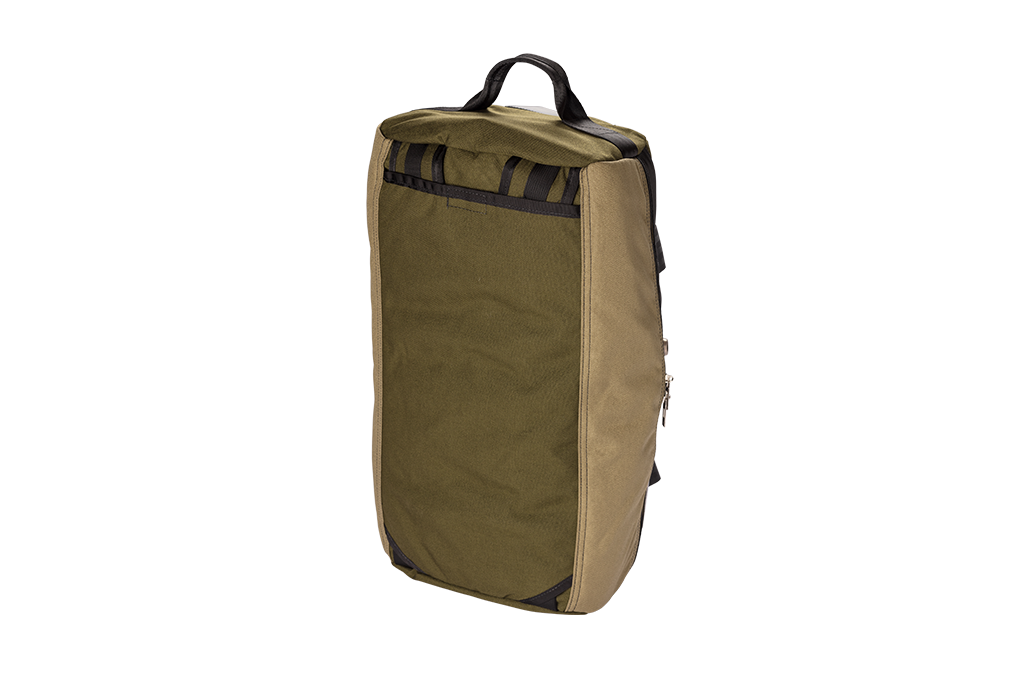 Number 2 Duffel Bag Backpack Moss Khaki Back