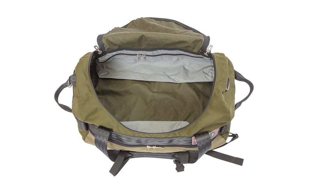 Number 4 Duffel Bag Side Pocket Inside View