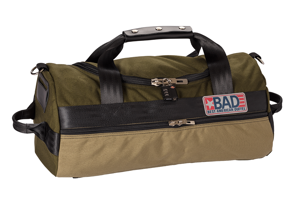 Number 2 Duffel Bag Side Pocket Moss Khaki