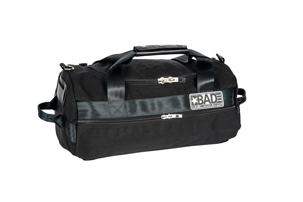 Duffel bag with side 2025 pockets